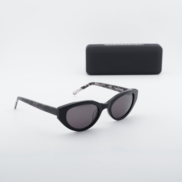 DKNY DK548S 001 Cat Eye Sunglasses - Shiny Black/Grey main image 7
